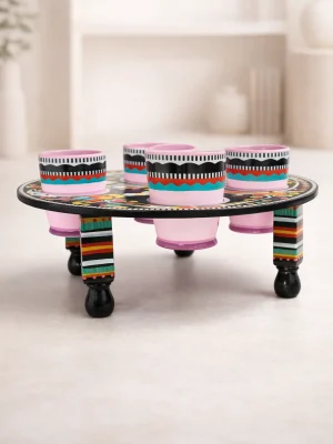 Chamakpatti Cups & Tray Set