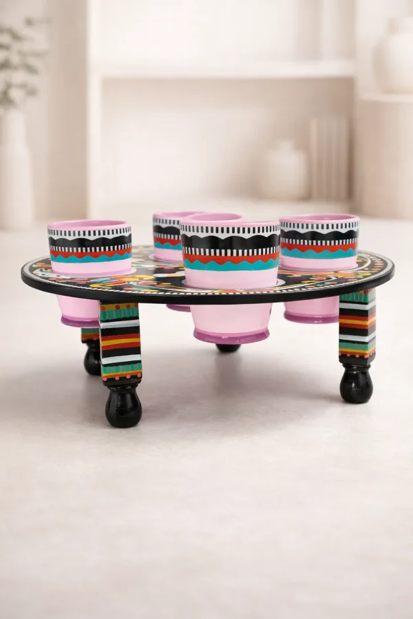 Chamakpatti Cups & Tray Set