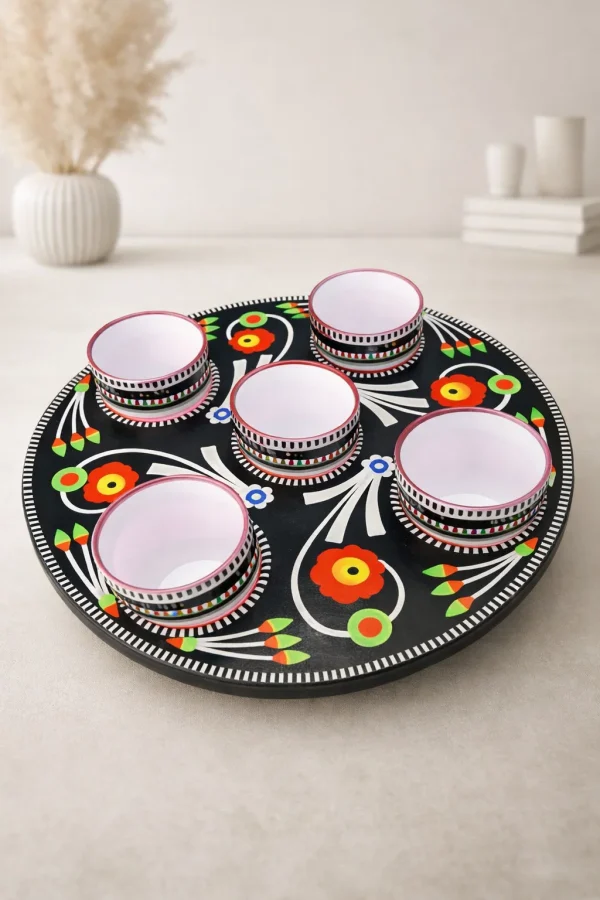 Chamakpatti Cups & Tray Set