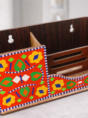 Folk Art Wodden Pen stand