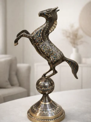 Handcrafted Brass Horse Figurine