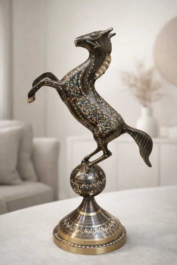 Handcrafted Brass Horse Figurine