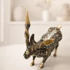 Handcrafted Brass Markhor Figurine