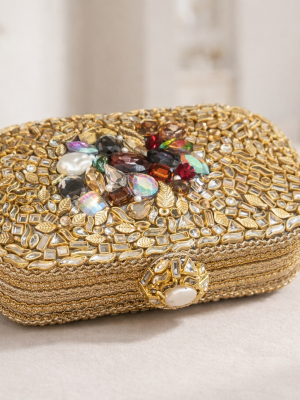 Handcrafted Kundan Clutch