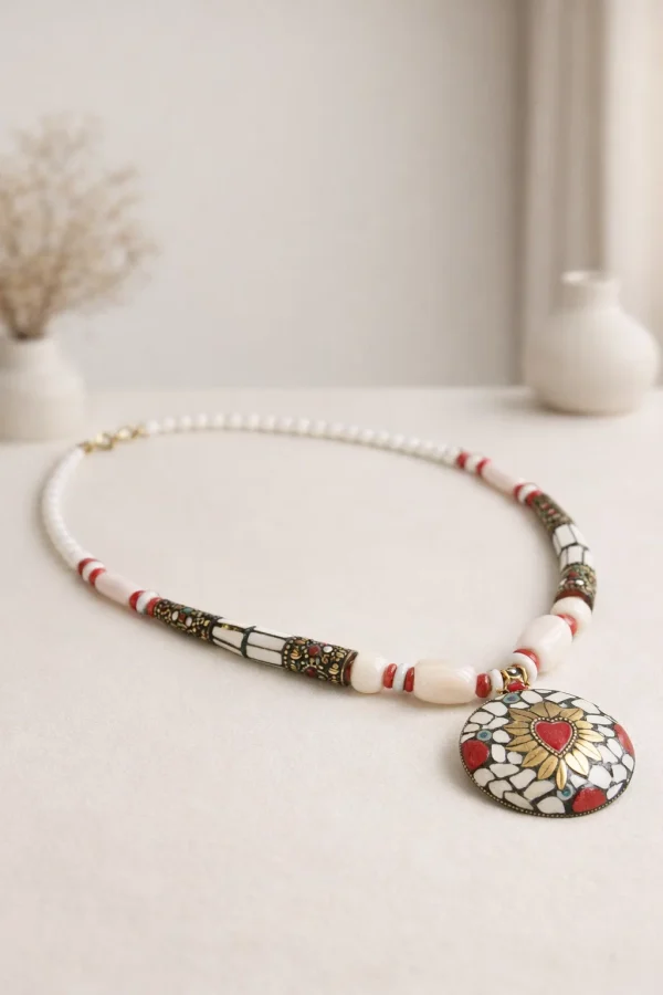 Mosaic Khisht Mala Necklace