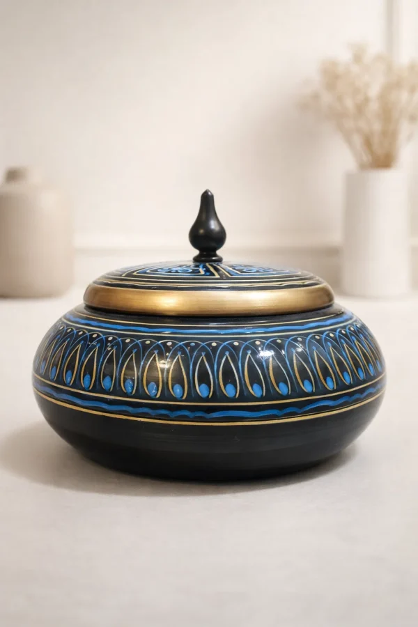 Naqshi Lacquer Wooden Jar
