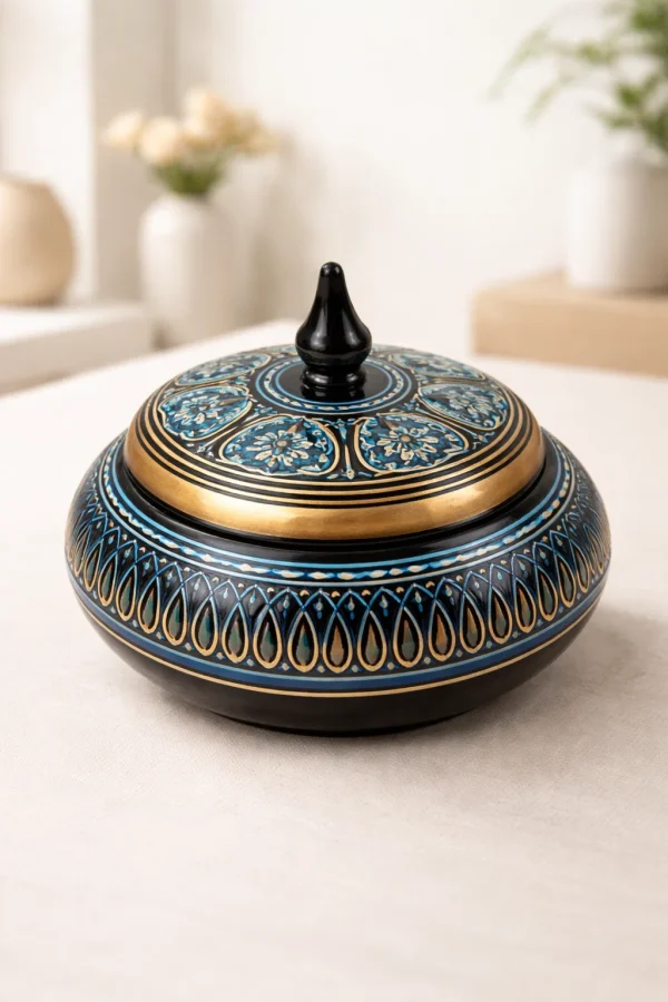 Naqshi Lacquer Wooden Jar