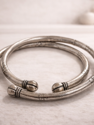 Rajhistani Silver Plated Kadas