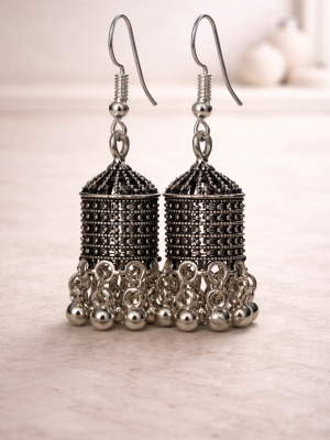 Silver Jhumka Earings