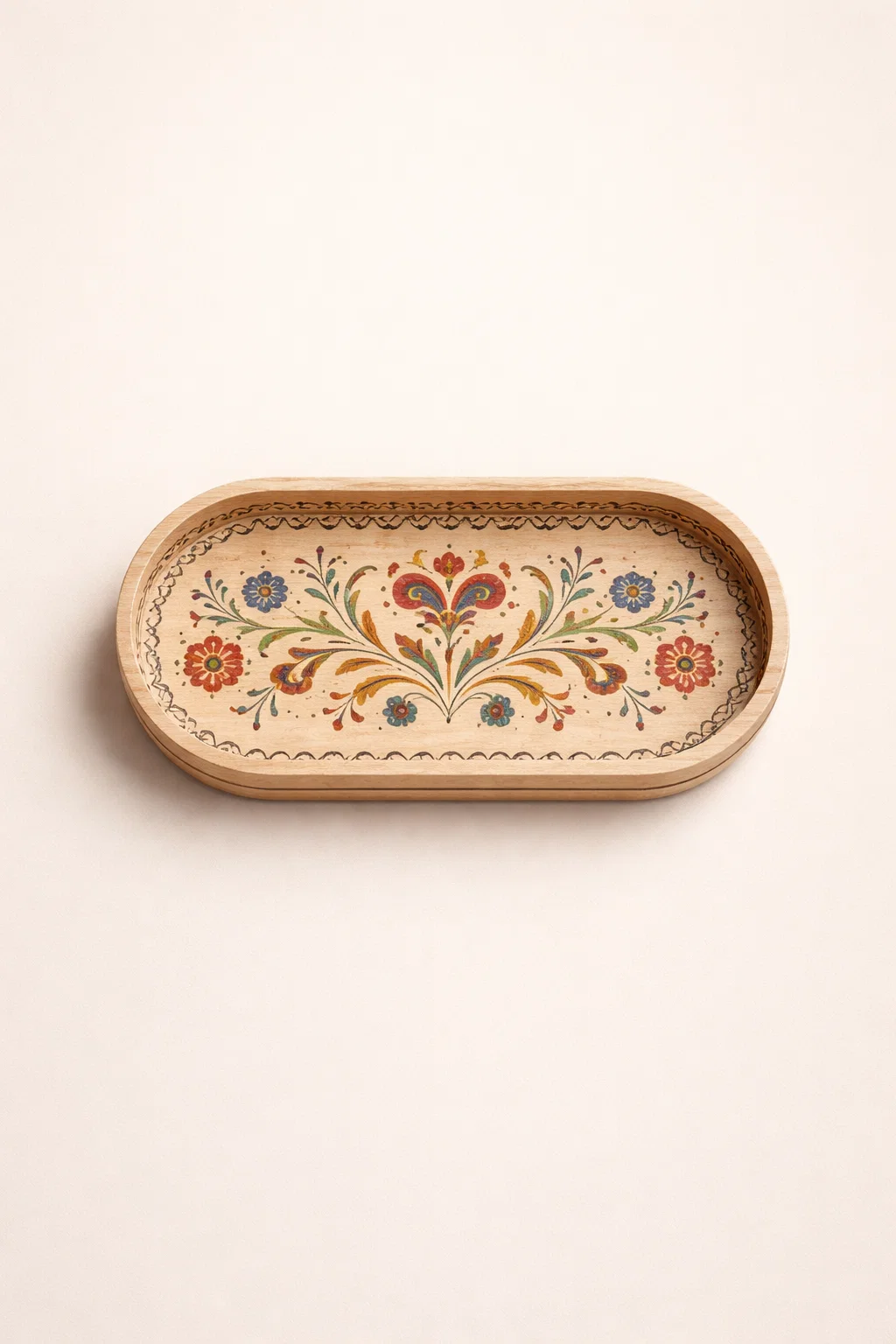 Ajrak-Inspired Melamine Plate