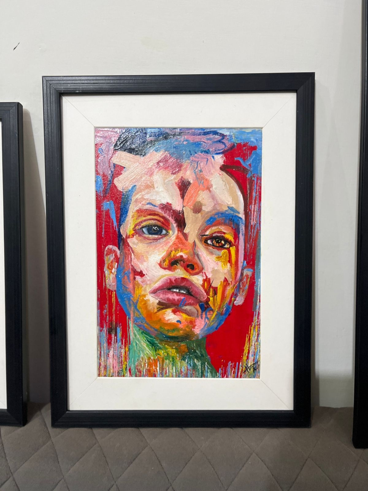Rupture — figurative oil painting after Jenny Saville